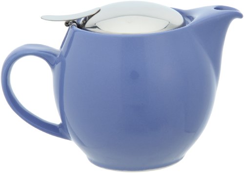 ZEROJAPAN 15oz Round Teapot with SLS Lid and Infuser (Blue Berry)