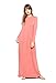 My Space Clothing Women's Soft Knit Jersey Babydoll Maxi Dress w/Pocket-Made in USA