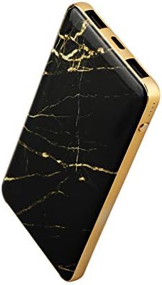 LAX USB C Portable Charger - Power Bank Battery Backup with 3 Output and Dual Input, Ultra Slim Marble Design - Compatible with iPhone 11, 11 Pro, 11 Pro Max, X, XS Max, Samsung Galaxy S10, S9, More