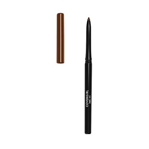 covergirl ink it! perfect point plus delineador de ojos resistente al agua, tinta de cacao 260   lápiz delineador de ojos resistente al agua de larga duración y autoafilado