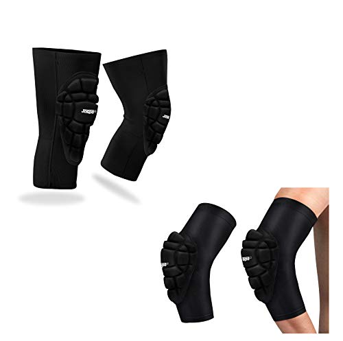 Jaspo Bolster Professional Knee and Elbow Guards Combo Includes 1 Pair of Each Specially Designed for The Outdoor Sports, Dance, Cycling, Skating, Inline Skating, Skateboarding, etc.