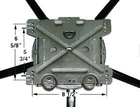 (#4133) 375 lb. Extreme User Weight 5" High Leggett & Platt Swivel Rocker with 3 springs