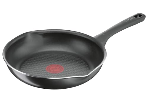 B5580423 Day by Day - Sartén (24 cm), revestimiento antiadherente de titanio, señal térmica, fácil limpieza, color negro