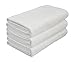 HOPESHINE Microfiber Soft Hotel Towel Fast Drying Sports Towel Travel Gym Towels 3-Pack 16inch X 32inch (White)