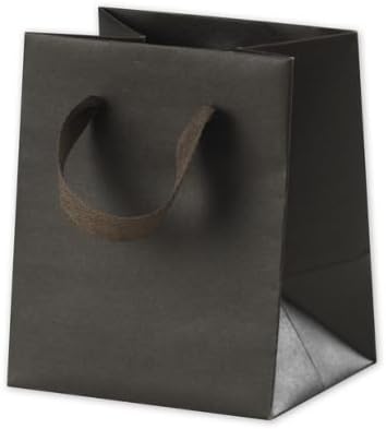 Solid Euro-Shoppers - Eastside Espresso Manhattan Eco Euro-Shoppers, 5 x 4 x 6" (100 Bags) - BOWS-5845-0315