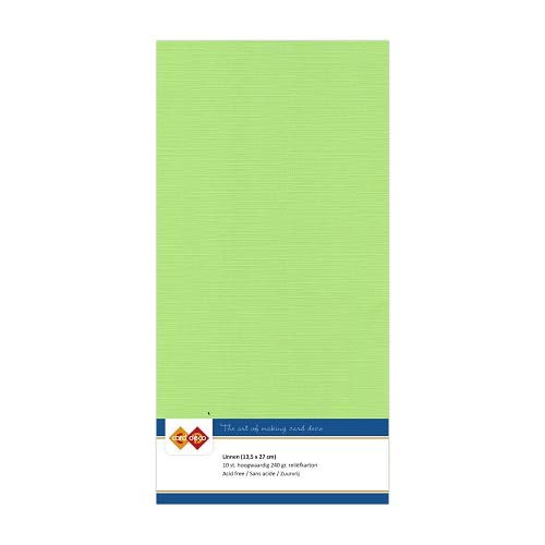 Linen Cardstock 4K - May Green 3 Pack