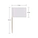 Happy Shop Mini Blank Toothpick Flags 200 Pcs White Flags Labeling Marking Cheese Markers Food Picks for Party Cake Food Cheeseplate Appetizers
