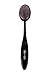 BYS Oval Silicone Blending Brush 3 Piece Foundation, Contour, Conceal - Purple Glitter