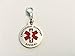 K9king Double Sided Emotional Support Animal ESA Red Medical Alert Symbol and Protected by Federal Law 1.25 inch ID Tag - Support Animal Tags for Dogs and Cats - Pet Name Badge for Collars - Harnesses