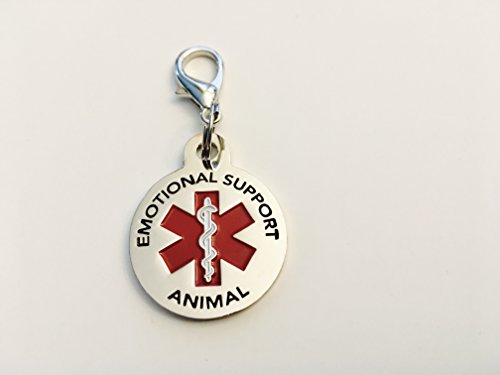 image for K9King Emotional Support Animal (ESA) Tag Double Sided Red Medical Ale
