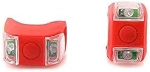 IIOOII Yolandabecool 1 Pair LED Bicycle Light VERY BRIGHT BIKE LED LIGHT mount at fork handlebar seat post s style (EE)