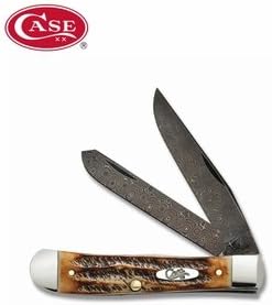 Case 6.5 Bonestag Damascus Trapper Knife