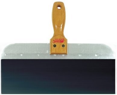 18-003 10" x 3" Blue Spring Steel Blade Taping Knife with Wood Handle (JK-10)