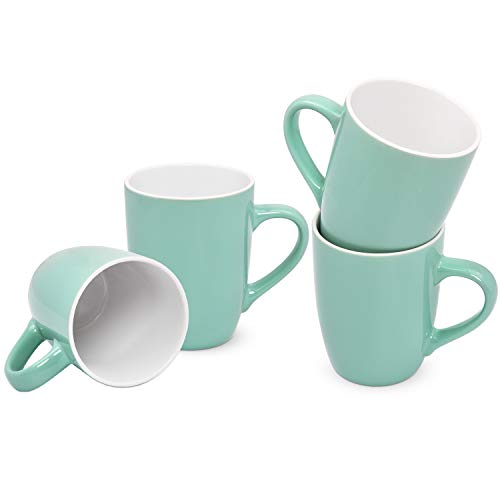 Teal Coffee Mug Set Coffee Mugs Set Of 4 Porcelain Mugs 16 Ounce