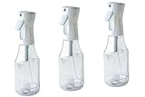 The Bucko Flairosol Fine Mist Sprayers (24oz 3 Pack) - Large Misting Spray Bottle for Curly Hair, Hairstyling, Plants | Refillable Fine Mist Bottles