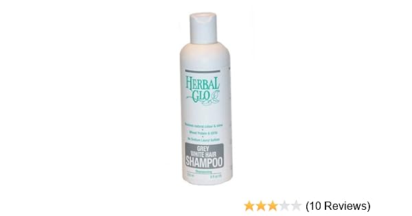 Amazon Com Herbal Glo Treatment Shampoo Grey White Hair 8 5