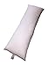 Deluxe Home Body Pillow - Hypoallergenic Fiber Filled Full Body or Pregnancy Maternity Pillow with Most Comfortable 1800 Series Dobby Striped Cotton Cover - Full Size 20x54 Down Alternative Pillow