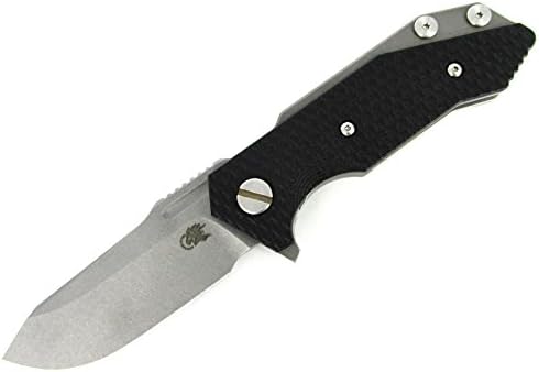Hinderer Knives Half Track Flipper Folding Knife Black G-10 / Working Finish