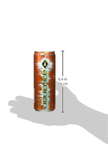Liquid Ice Energy Drink Orange, 12 Ounce, 24 Count
