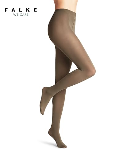 FALKE mujer Cotton Touch pantimedias transpirable algodón elegante cintura lisa mate confort sin presión costura plana en los dedos colores intensos 1 pieza