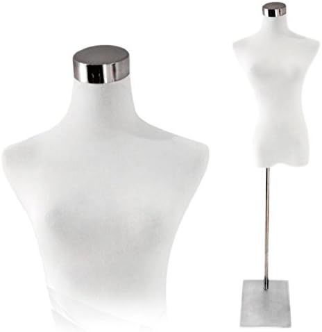 Amazon Co Jp トルソー マネキン 9号 女性用 伸縮ポールスタンド 白 フリマ 展示会 コーディネート ファッション アパレル ホビー 通販