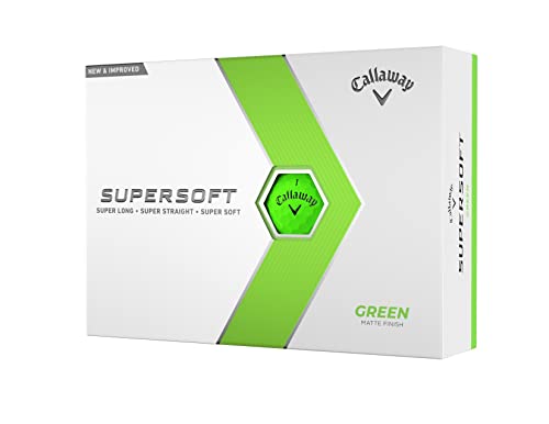 Callaway Golf Supersoft Golfball 2023, one dozen, Grün