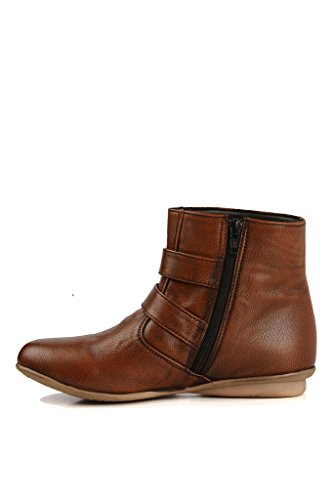 bruno manetti women's tan faux leather boots