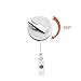 Ascrafter PVC Sunflower Retractable Badge Holders, ID Badge Reel with 360 Degree Clip,2 Pack