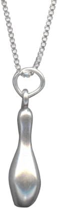 Bowling Pin Necklace Sterling Silver