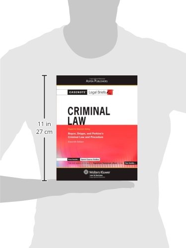 Criminal Law: Boyce Dripps & Perkins (Casenote Legal Briefs)