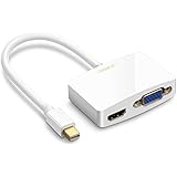 UGREEN Mini DisplayPort (Thunderbolt) to HDMI VGA Adapter Converter for Apple Mac Book Air, MacBook Pro, iMac, Mac mini, Microsoft Surface Pro 1/Pro 2/Pro 3, Thinkpad X1,Google Chromebook Pixel etc