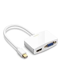 UGREEN - Adaptador de Mini DisplayPort a HDMI VGA convertidor 4K Thunderbolt 2.0 compatible con Apple Mac Book Air MacBook Pro a VGA HDMI, Surface Pro 1 2 3 4 6, Surface Book Laptop 2, Surface Studio