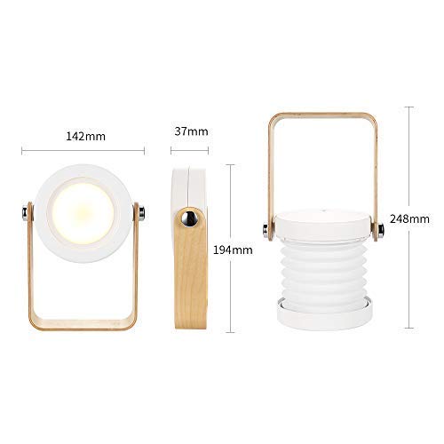 Bromose - Lámpara de mesilla de noche regulable táctil, luz nocturna para bebé, portátil, mini lamparas de mesa, 3 modos, de luz Recargable Uso Inalambrico