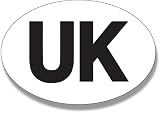 Rubigo UK Stickers for Car Europe 18x13.3cm Vinyl Weatherproof Legal view 1