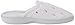 isotoner Women's Terry Slip On Clog Slipper with Memory Foam for Indoor/Outdoor Comfort, White Scalloped, 9.5-10