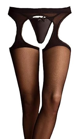 BELVERIS Strapsstrumpfhose LAURETTA schwarz, Schwarz, 3/4 (L/XL) Doppelpack