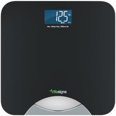 Vitasigns VS40132-0200 Bathroom Scale, Black