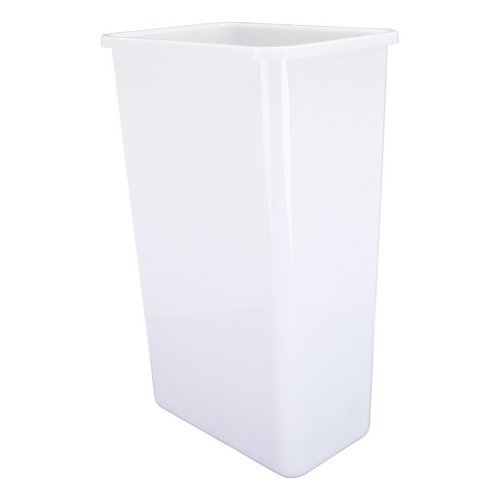 Hardware Resources CAN-50W Plastic Waste Container, White - //medicalbooks.filipinodoctors.org