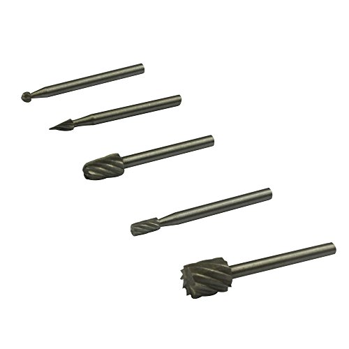 12pcs 1/8'' and 3/32'' Shank HSS Routing Router Bits Burr Rotary Tools Fit Dremel