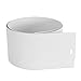 DALIX PVC Vertical Blind Replacement Slats Curved Smooth White 42.5 x 3.5 (20-Pack)