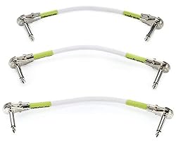 Ernie Ball Patch Cable 3-Pack, Flat Angle/Flat