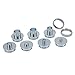 Milescraft 1228 Metal Bushing Set - 11 pc. Router Template Guide Set – Fits Porter Cable Style Router Sub Bases - Universal