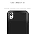Mangix Case Compatible Xperia XA Ultra, Water Resistant Shockproof Aluminum Metal Super Anti Shake Silicone Fully Body Protection with Gorilla Glass Screen Protector for Xperia XA Ultra