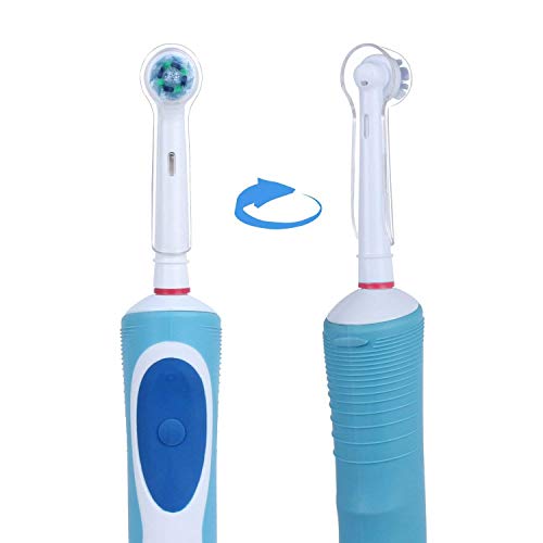 Fit Braun Oral - B Tooth Brush Cover 2 count - Clear Cover Only by B.N.D set of two