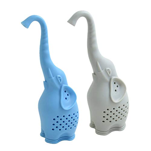 Macabolo Tee-Ei aus Silikon, Elefantenform, wiederverwendbar, Teebeutel losen Tee und Teeblätter – Bild 7