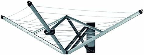 Brabantia WallFix Retractable Washing Line with Fabric Cover, 24 m