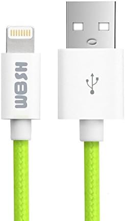 iPhone USB Cable, Lightning to USB Cable (3.3ft) for iPhone 6s 6 Plus 5s 5c 5, iPad Pro, Air 2, iPad mini 1 2 3 4, iPod touch 5th gen / 6th gen / nano 7th gen [Apple MFi Certified] (Fruit Green)