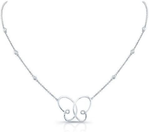 Barbie Rocks Sterling Silver Butterfly Necklace
