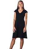 Alki'i V-Neck double fabric bodice with A-line Drape Silvia Dress
