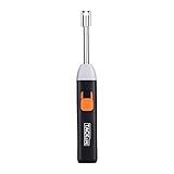 Lighter,1000 Times per Full Charge with USB Rechargeable,2600mAh-18650-Ion Battery Lithium Electric Candle Lighter, Windproof for BBQ,Fireworks
